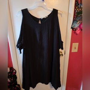 Soft Surroundings Black Knee Length Dress Size 1X Rehab Item